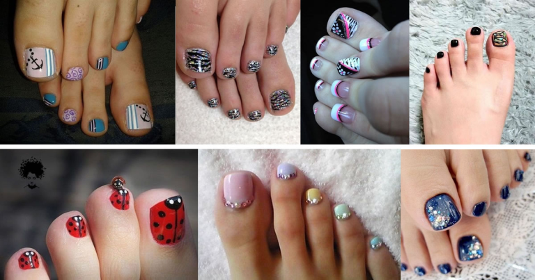 94 Photos: Strikingly Easy Toe Nail Designs (2023)