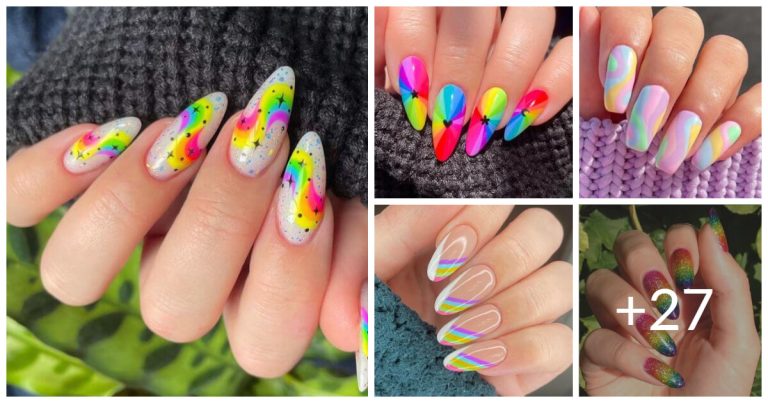 32 Vibrant Rainbow Nails To Brighten Up Your Day