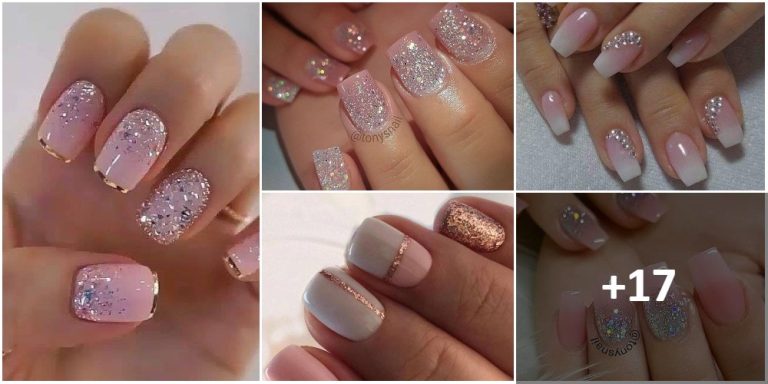 Las Mejores 17+ Ideas para【Uñas Cortas】Decoradas Rosas