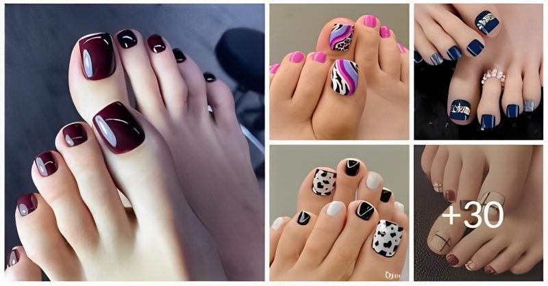 32 Cute Toenail Designs That Make Having Feet More Fun