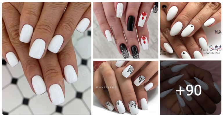90 White Nail Designs That Are Always Trendy