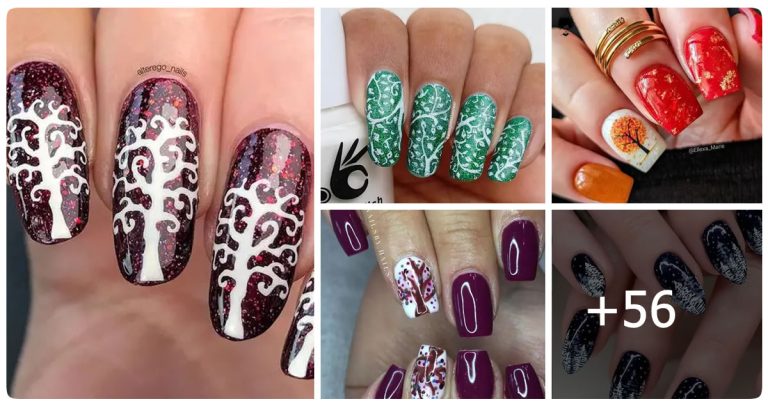 56 Tree Nail Art Designs for an Adventurous Look