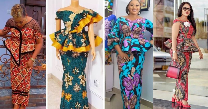 80 Chic and Sophisticated African Print Long Skirt and Blouse Combinations