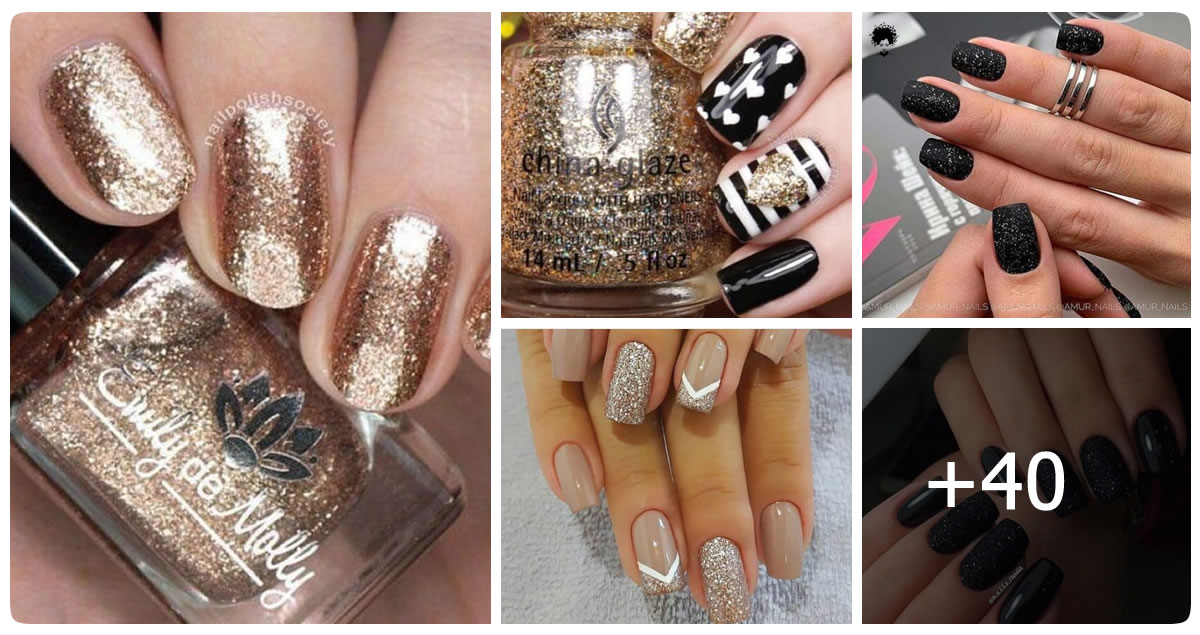43 Photos: Sparkly New Years Nails Designs For Every Kind Of Night