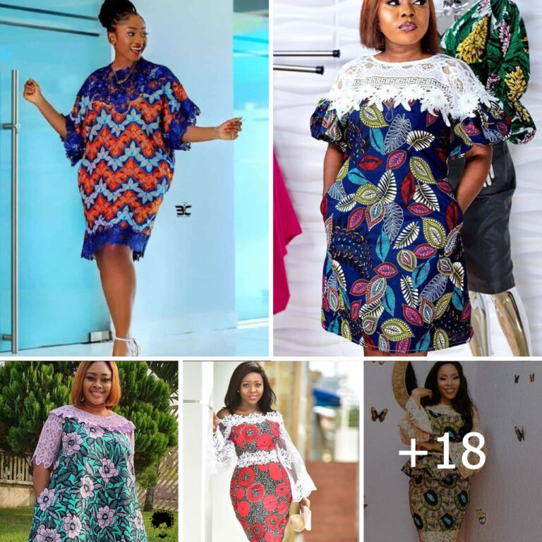 Trendy Ankara And Lace Fabric Combination Styles.