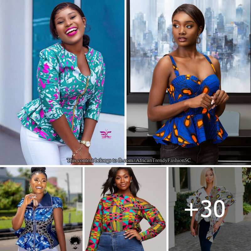 30+ PHOTOS: Different Alluring Top Styles You Could Rock With a Skirts Or Trousers.