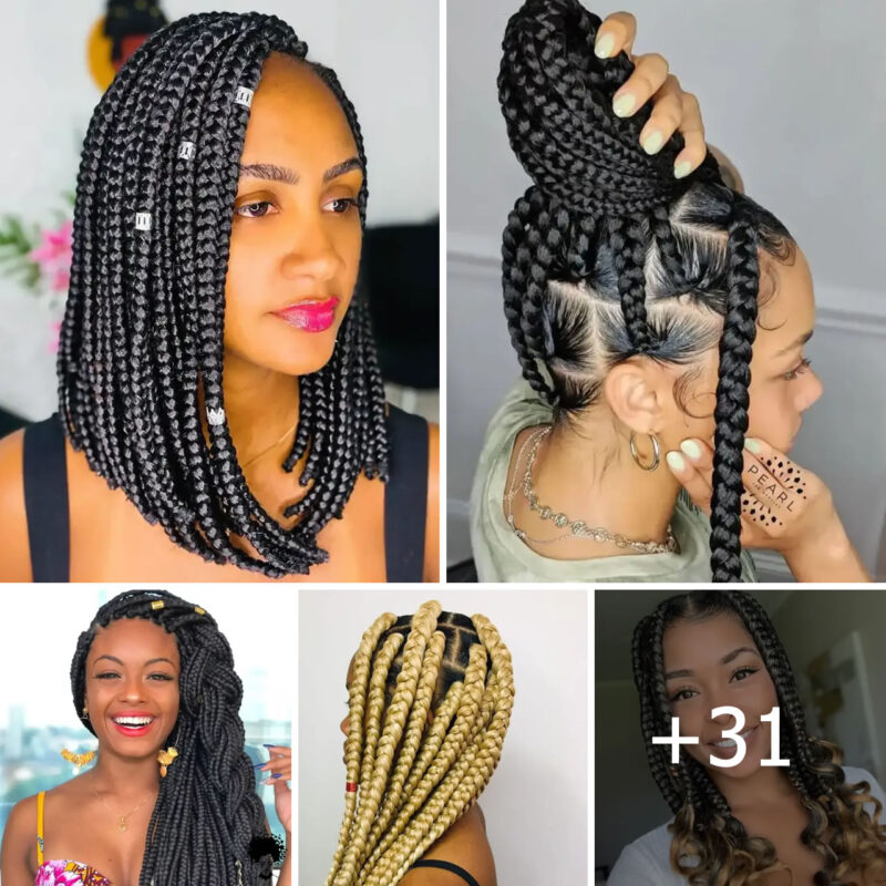 31 Trending Jumbo Box Braid Hairstyles for 2023