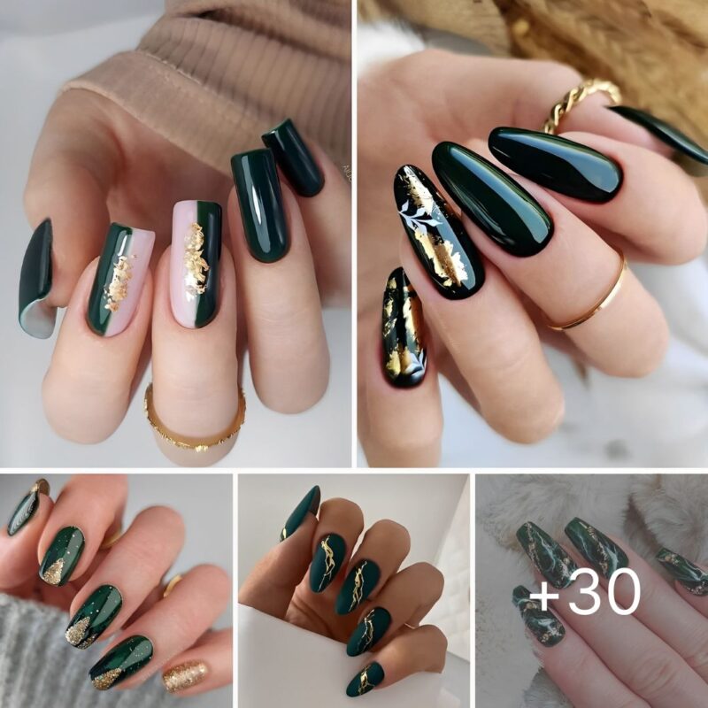 Charm Everybody With These 30 Breathtaking Fancy Emerald Green Nails