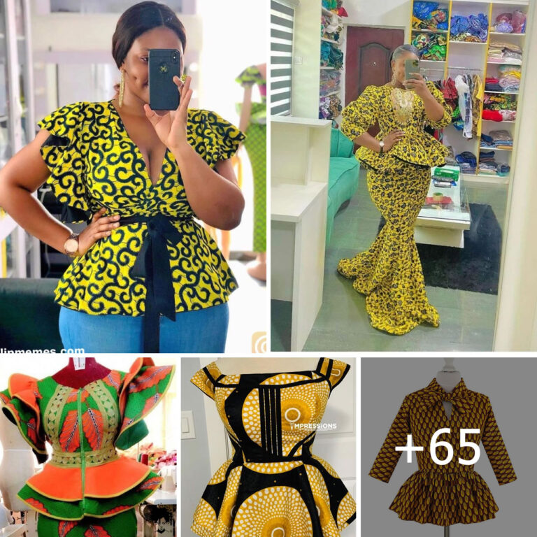 65 Chic Ankara Peplum Top Styles for Fashionable Women