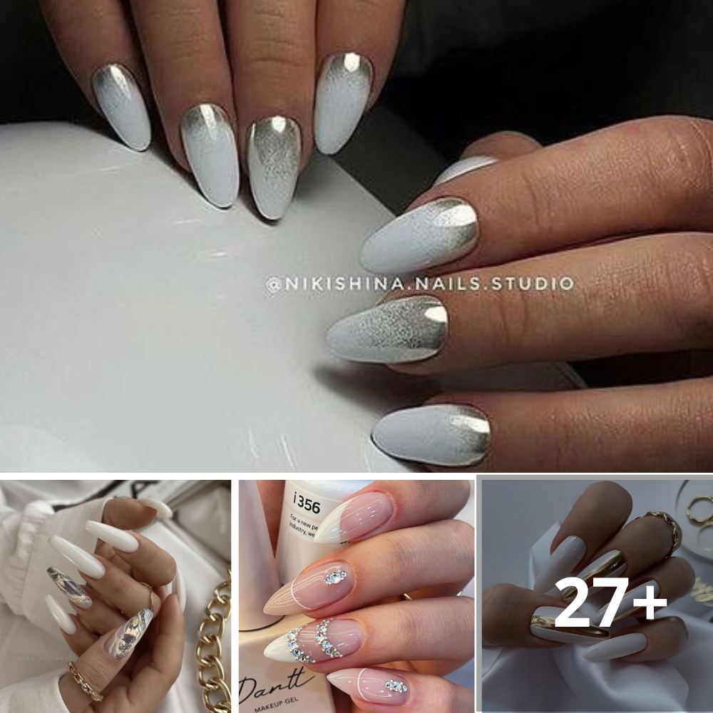 99+ Incredible White Nail Designs, the Favorite Trend of the Moment