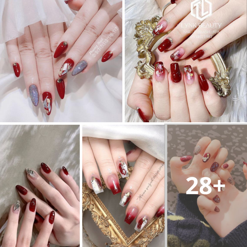 20 Best Short Red Nails For A Romantic Date With