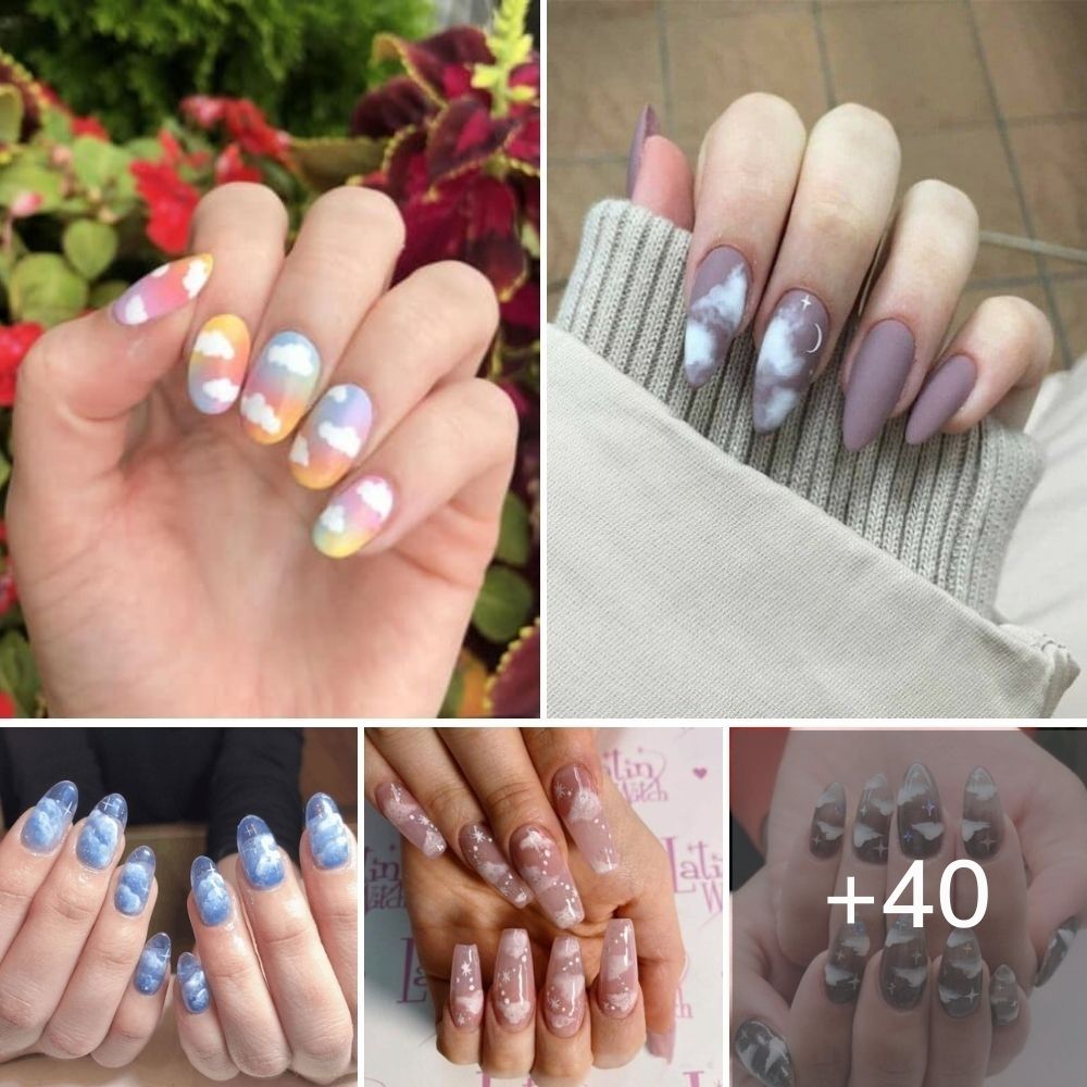 40+ Cloud Nail Designs For A Dreamy Manicure