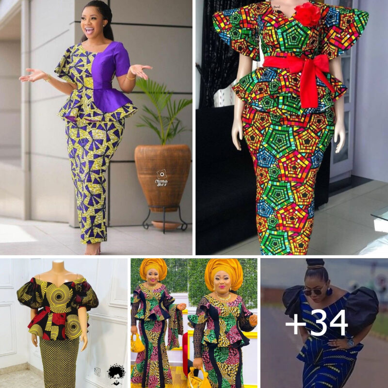 Ankara long Skirt and Blouse Latest Styles –34 Picks for 2022/2023