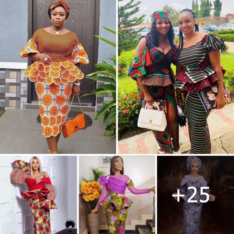 Unique Ankara Skirt And Blouse Styles For Understanding Looks.