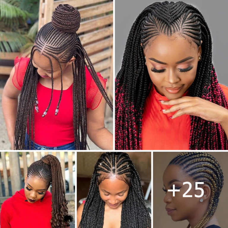 25+ Captivating Ghana Braids Hairstyles For Stylish Ladies.