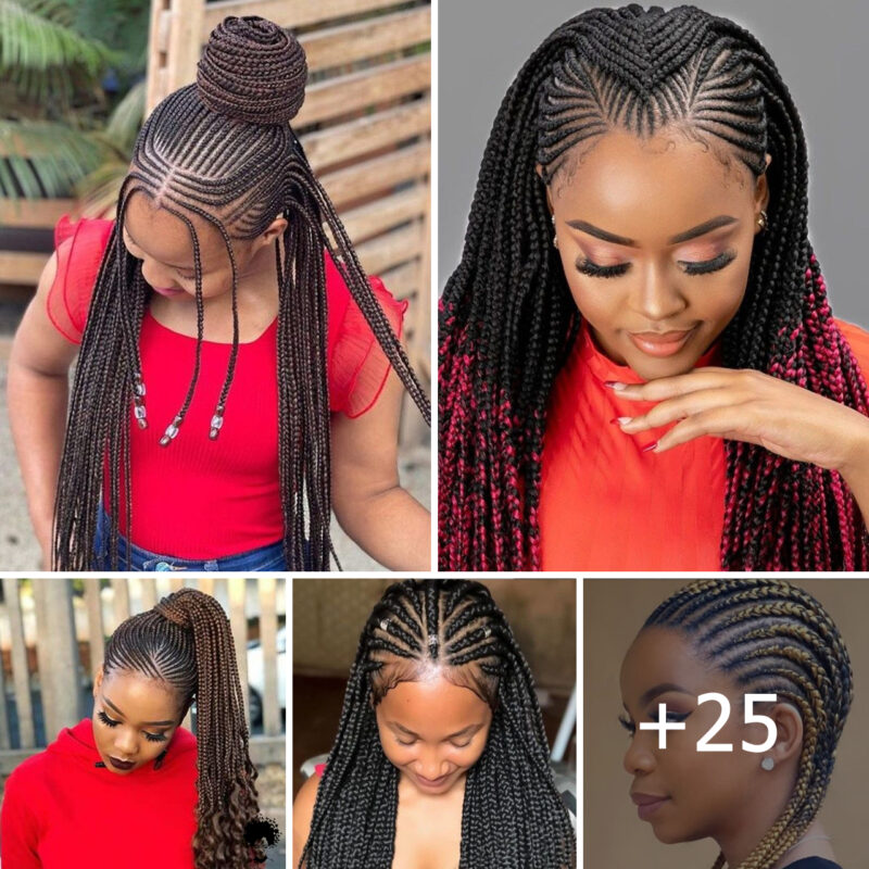 25+ Captivating Ghana Braids Hairstyles For Stylish Ladies.
