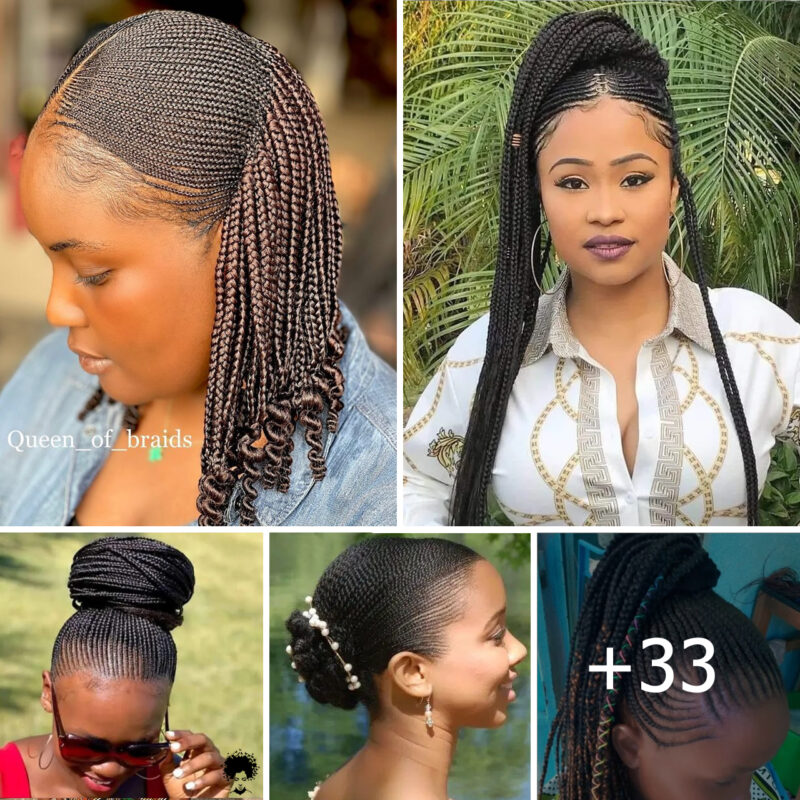 +33 Chic Ghana Weaving Shuku Hairstyles to Try This Season.