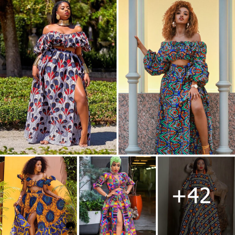 How To Rock Trendy Crop Tops With Front Slit Skirt Styles.