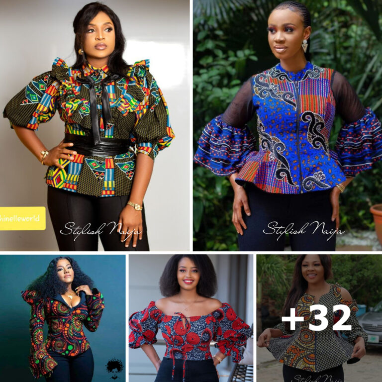 Fascinating Ankara Blouse Styles For Your Jeans/trousers.