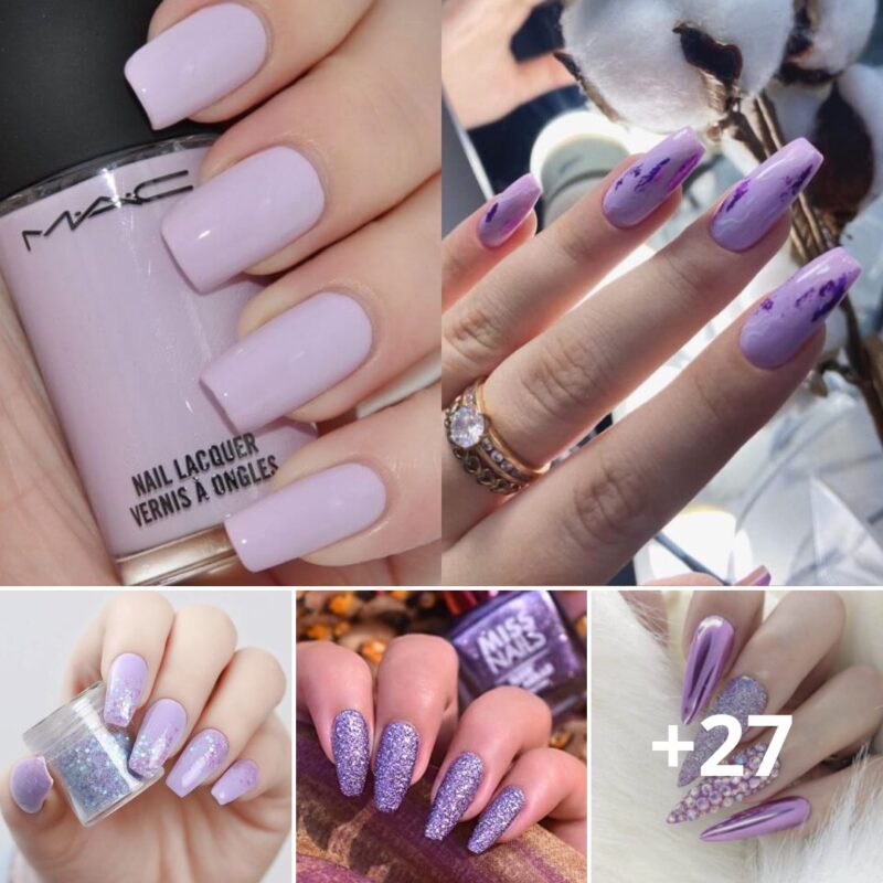 25+ Violet Nail Designs That Will Surely Draw Attention