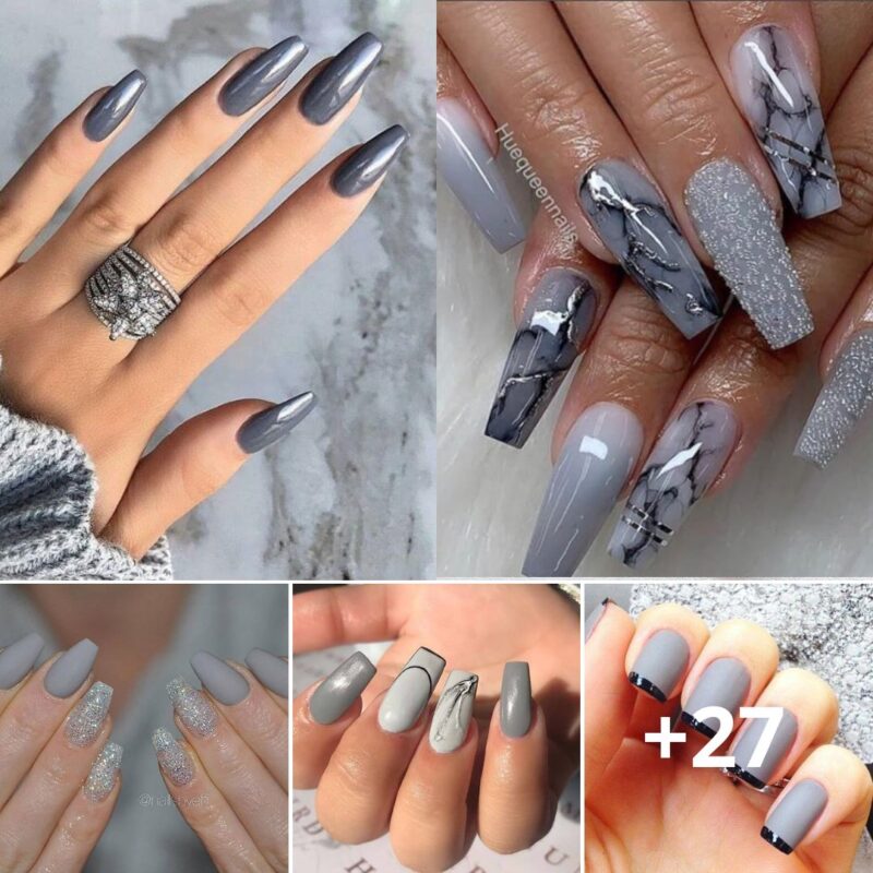 Gray Nail Designs That Keep You In Style Forever