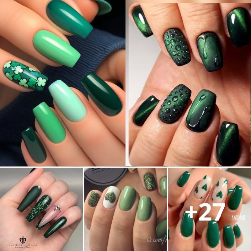 Charm Everybody With These 30 Breathtaking Fancy Emerald Green Nails