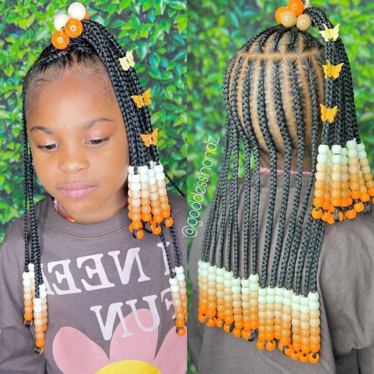 [GALLERY] – Gentle Care: African Braid Styles Perfect for Delicate Hair of Young Ones!