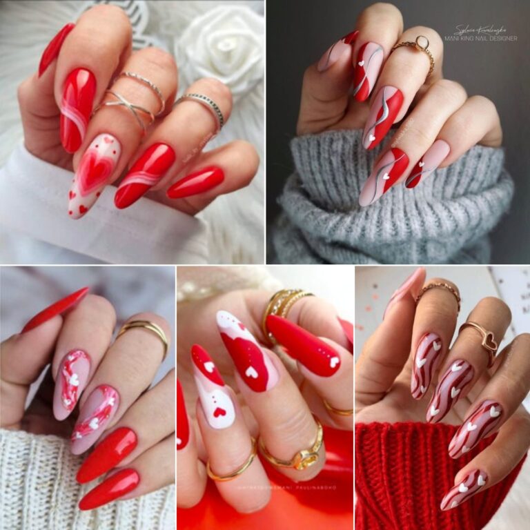Bold and Beautiful: Red Swirl Nail Art Designs for a Striking Manicure