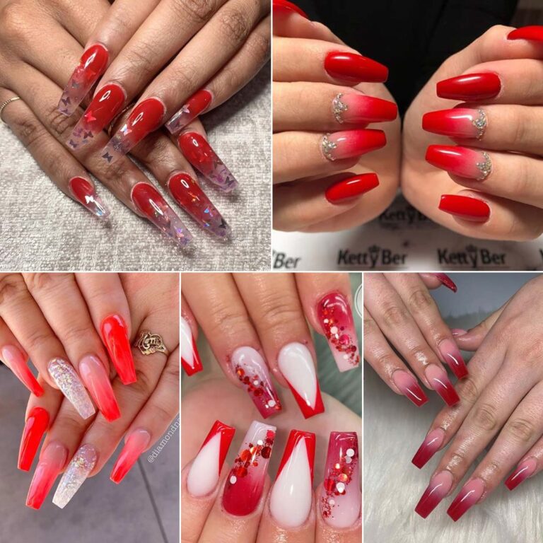 23 Gorgeous Red Ombre Nail Designs and Ideas