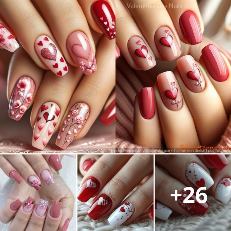 37 Short Valentine Nails That Aren’t Short On Love