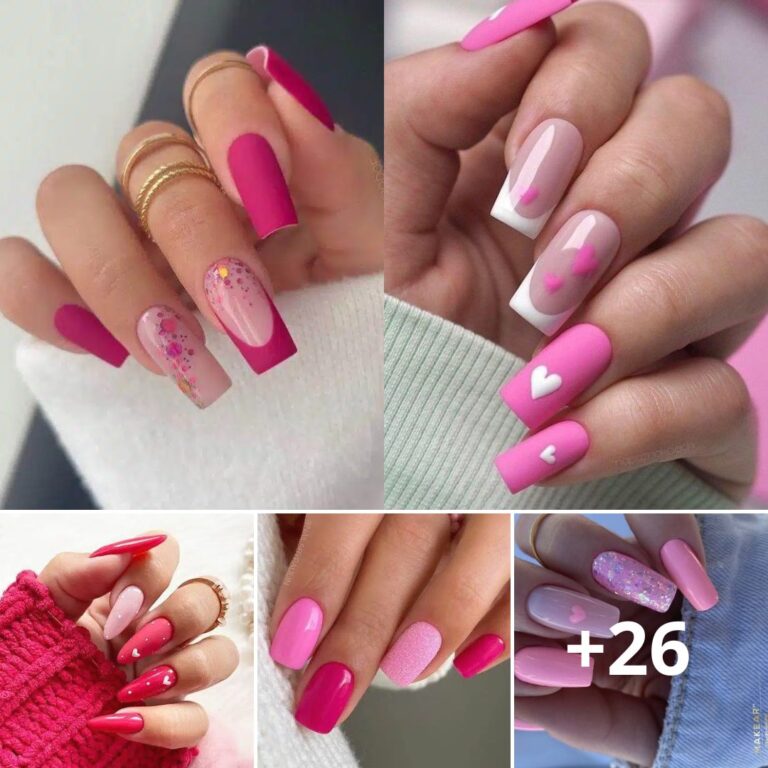 Hot Pink Nail Designs To Get On The Barbiecore Trend