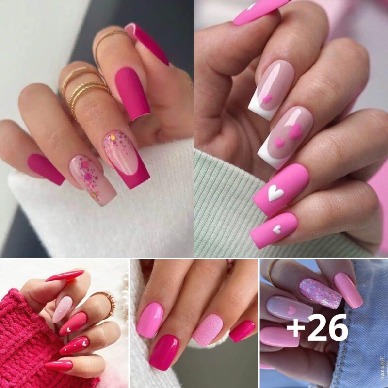 Hot Pink Nail Designs To Get On The Barbiecore Trend