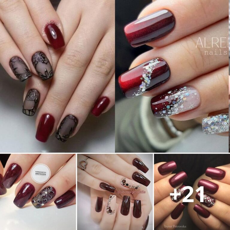 Stunning Burgundy Nail Ideas To Bring Out Your Inner Seductive