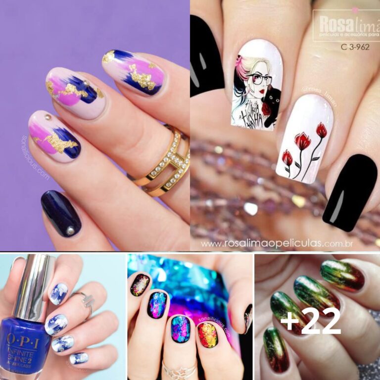 20 Trendy Foil Nail Designs That Bring Out Your Creative Side