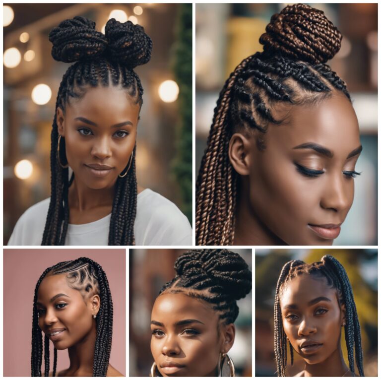 Beautiful box braids for medium hair, offering stylish, versatile looks with neat braids and elegant updos. Perfect for everyday chic.