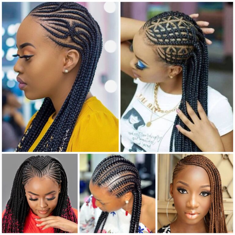 Beautiful cornrow braids featuring sleek, intricate patterns, perfect for a bold and stylish look.