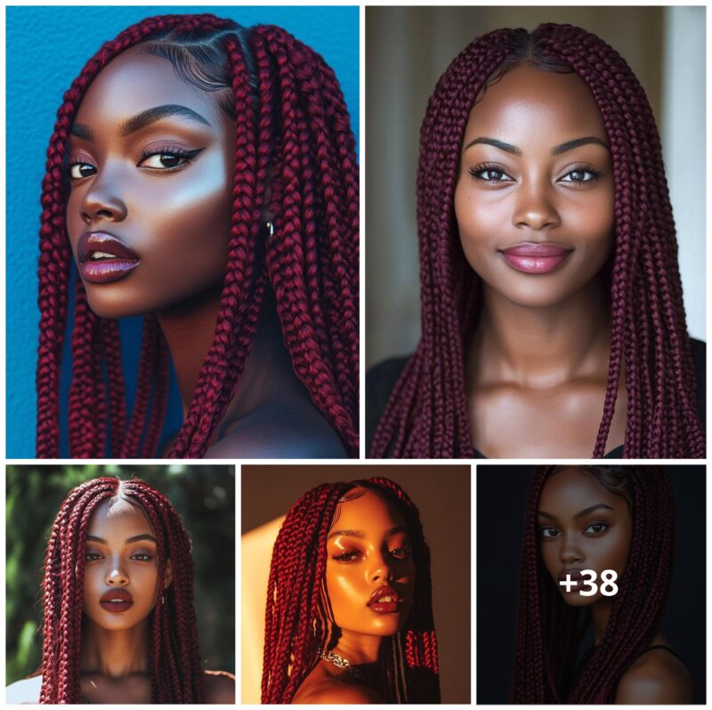 Bold and Trendy Burgundy Box Braids Ideas for Every Hair Type and Style