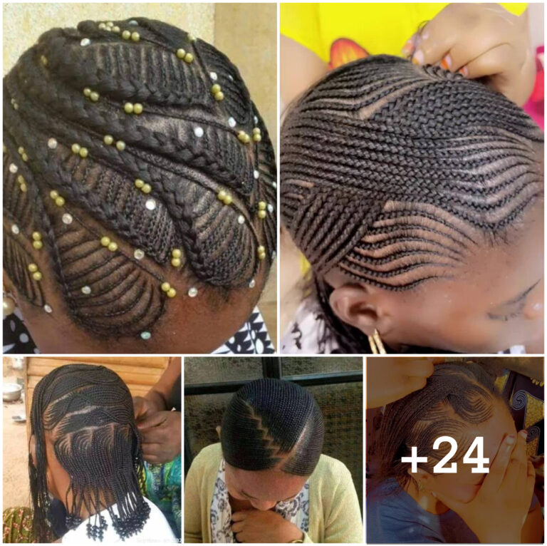 24 PHOTOS:  Mind blowing cornrows braid designs
