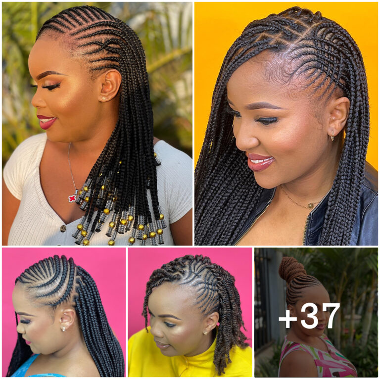 37 PHOTOS: Cornrow braid designs and Knotless braids styles ‎