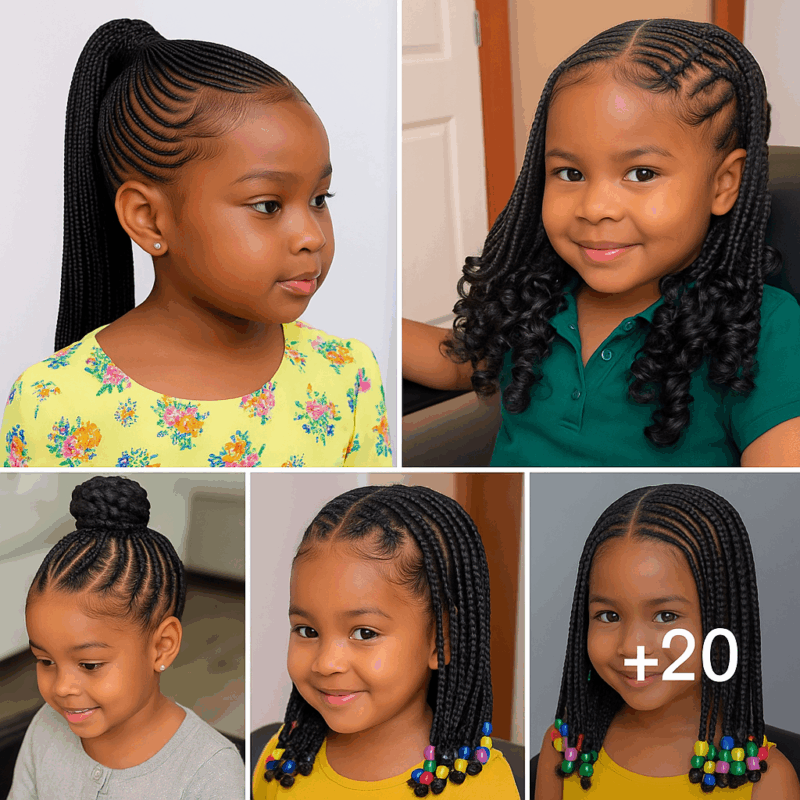 20 PHOTOS: Kids’ Cornrow Hairstyles + African Kids’ Hairstyles
