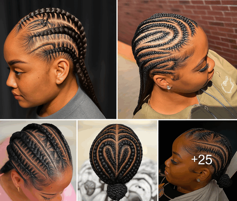 25 PHOTOS: Stitched Cornrow Braids Styles For Women ‎