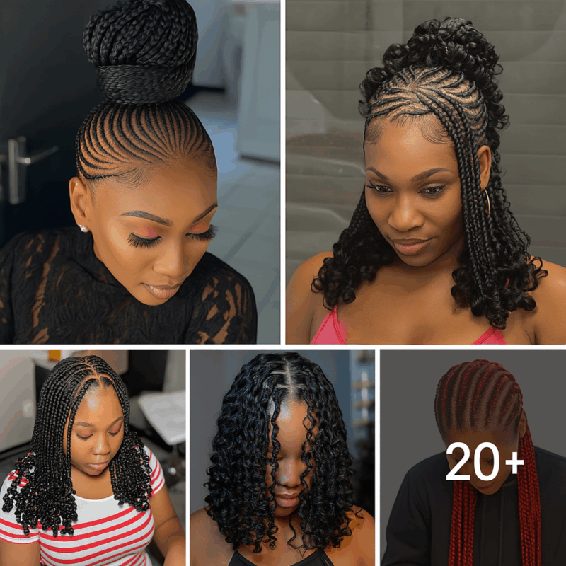 24 PHOTOS: Clean braids for women + Cornrow braid designs ‎