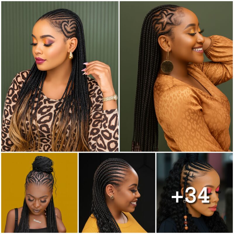 34 PHOTOS: Luxury Accessories for Knotless Braids – Holiday Season Hairstyles with Braids ‎ ‎